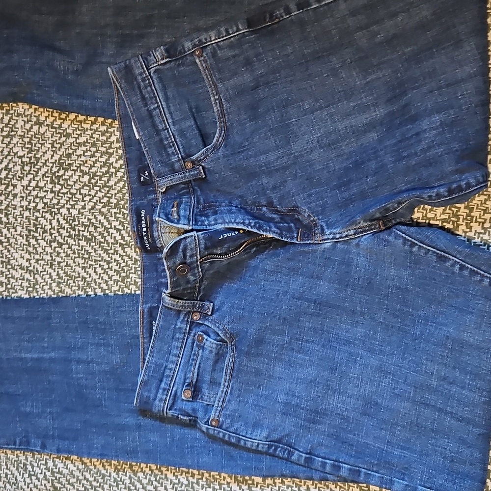 Lucky Brand Mens Classic Blue Straight Leg Jeans